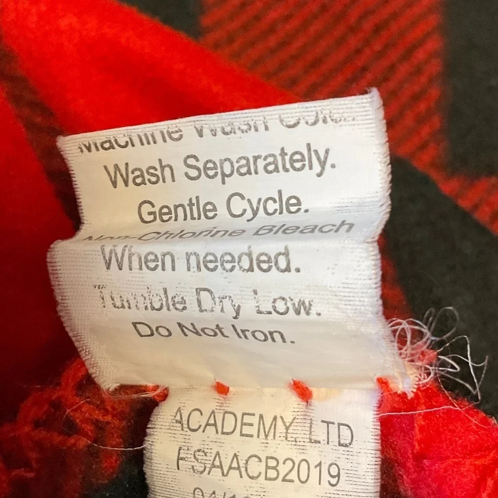 The Academy Brand Red and Black Plaid Blanket